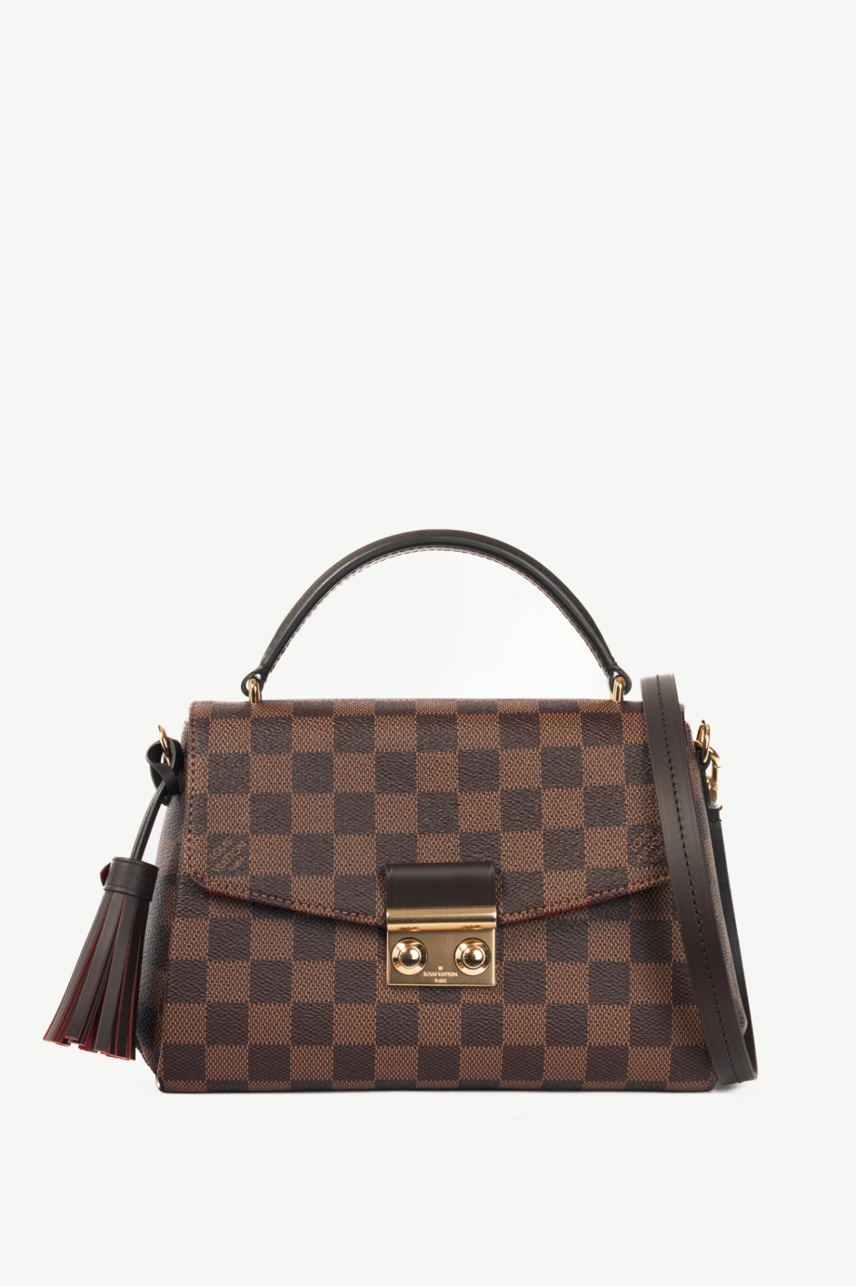 Louis Vuitton Croisette Damier Ebene Coated Canvas Satchel