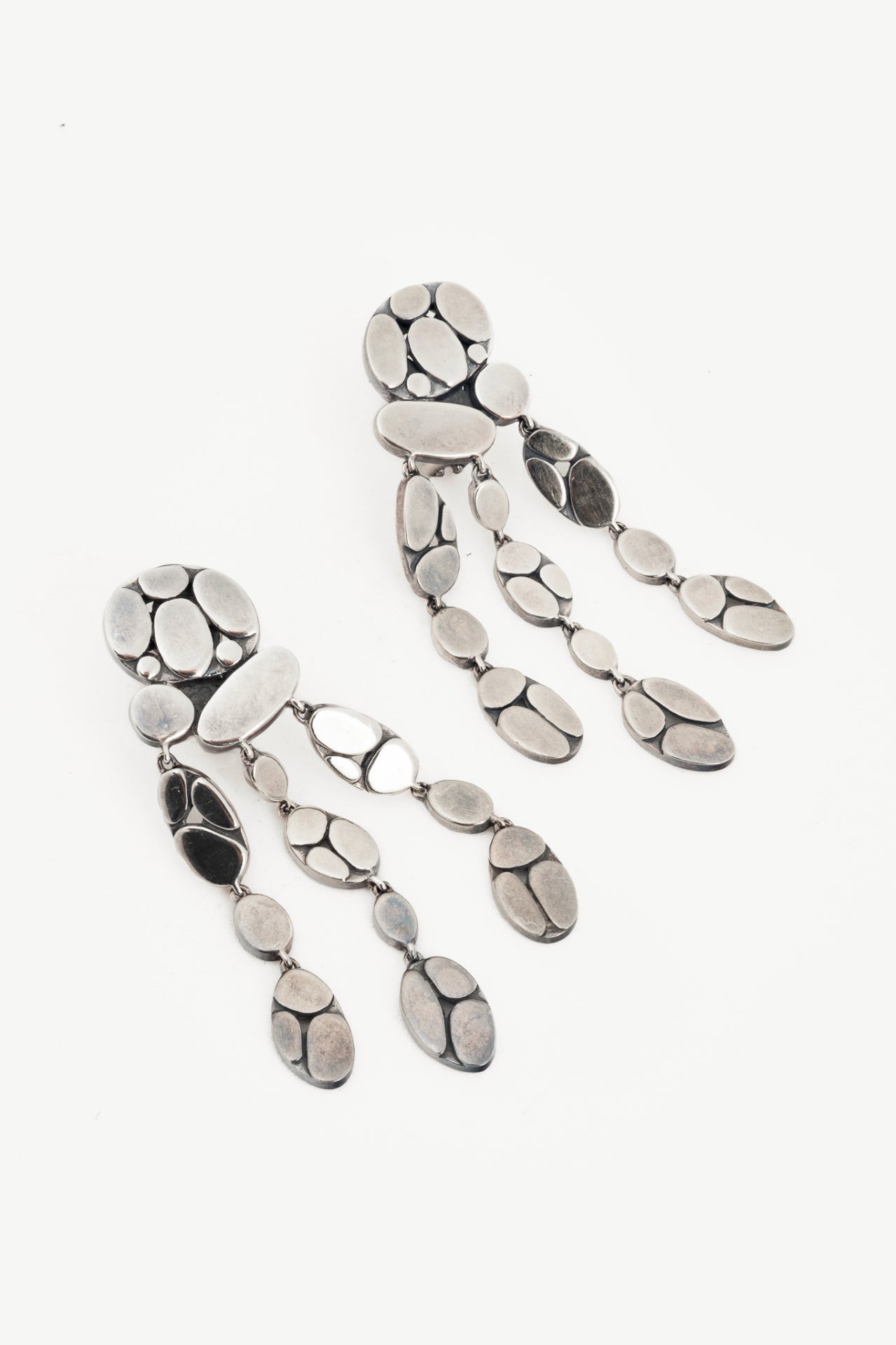 John Hardy Kali Sterling Silver Pebble Drop Earrings