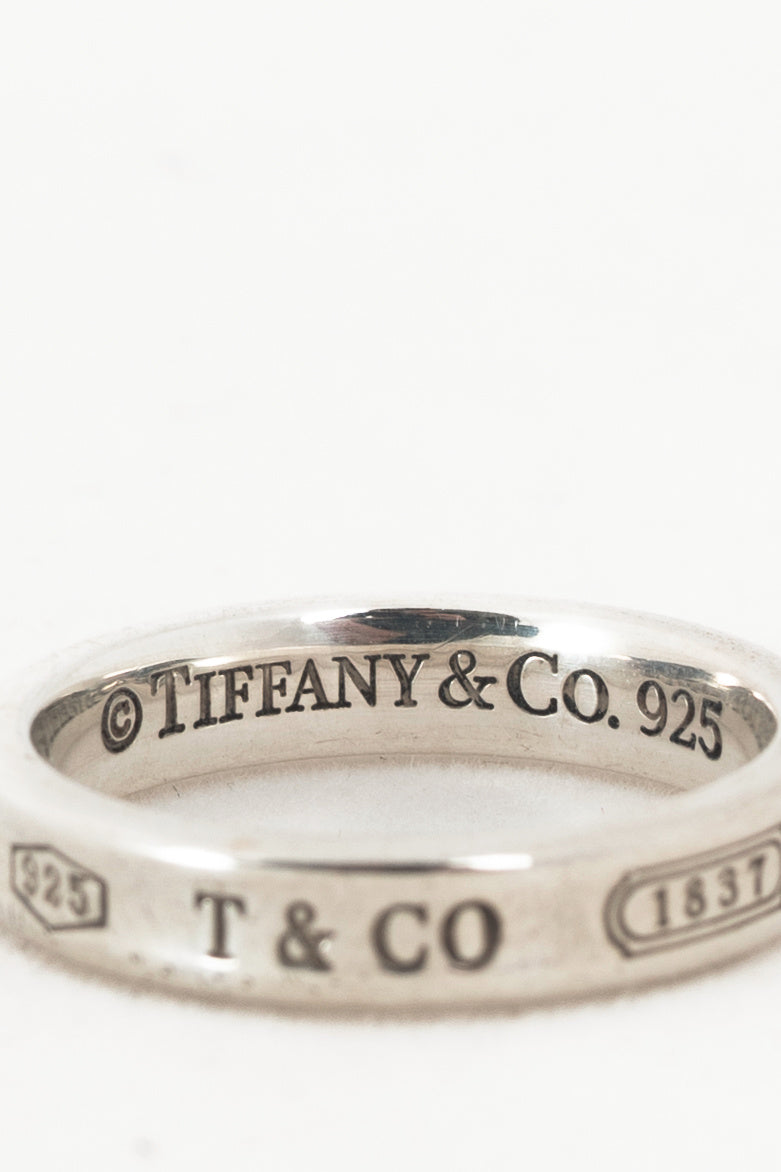 Tiffany & Co. 1837 Sterling Silver Narrow Ring