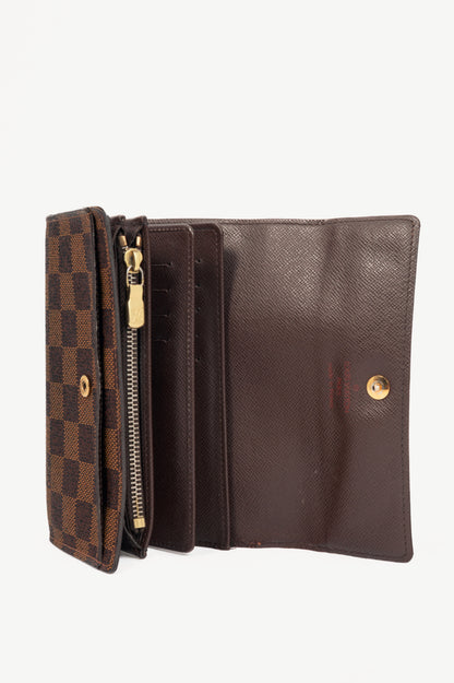 Louis Vuitton Alexandra Damier Ebene Portefeuille Wallet