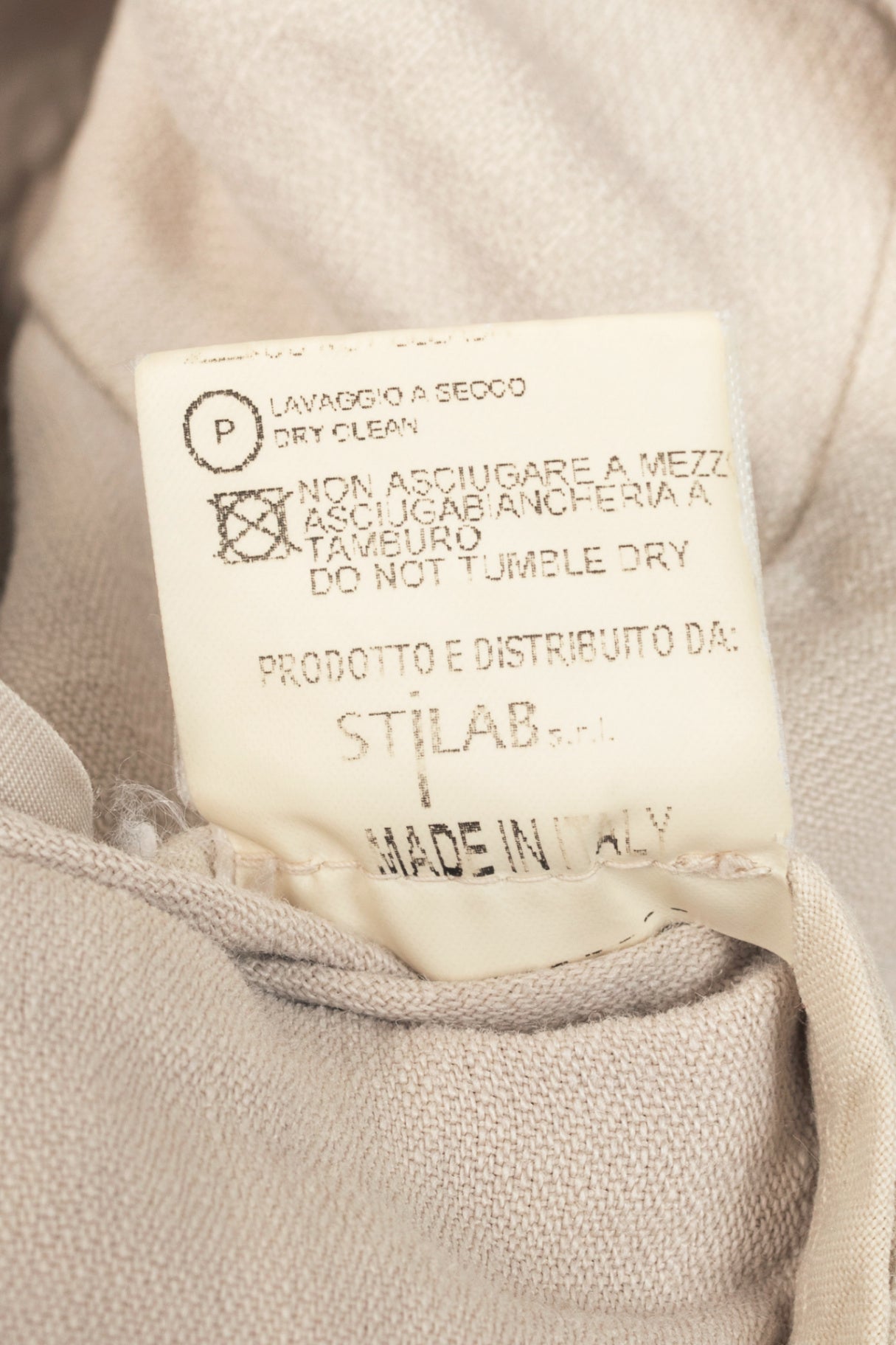 Ilaria Nistri Beige Linen Hook Blazer