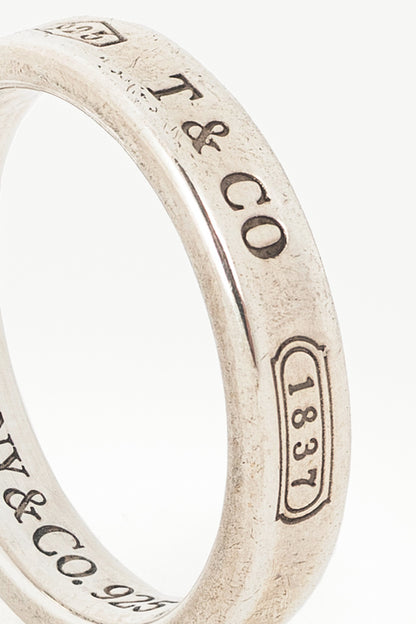 Tiffany & Co. 1837 Sterling Silver Narrow Ring
