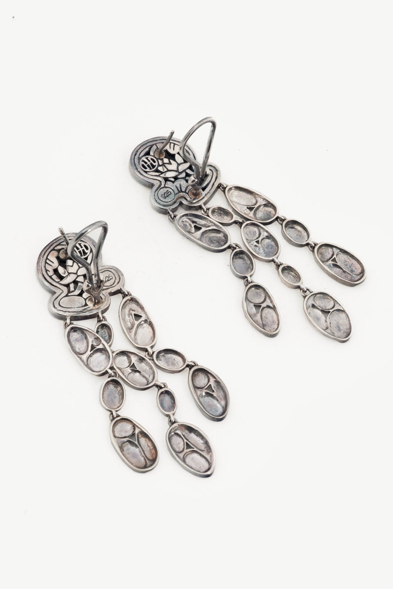 John Hardy Kali Sterling Silver Pebble Drop Earrings