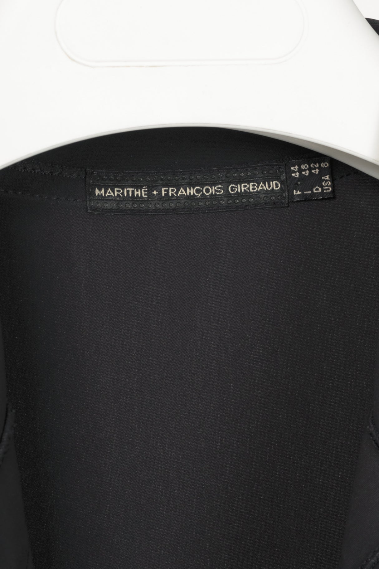 Marithe + Francois Girbaud Black Jersey Asymmetrical Lace-Up Dress