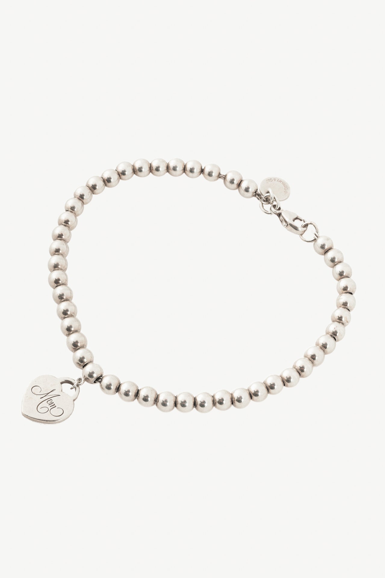 Tiffany & Co. Return to Tiffany Mom Heart Tag Bead Bracelet