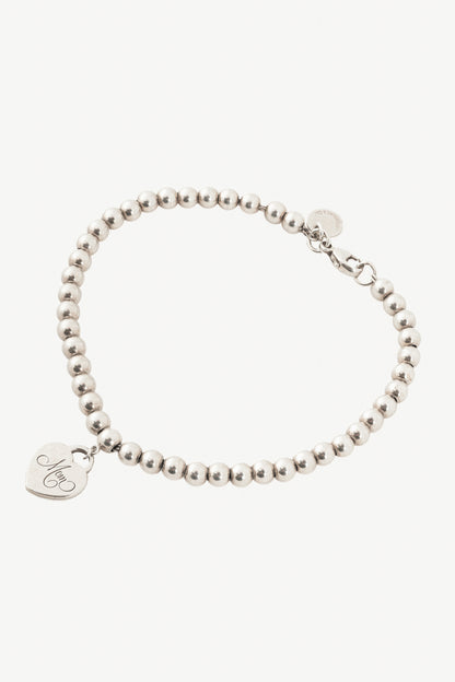 Tiffany & Co. Return to Tiffany Mom Heart Tag Bead Bracelet