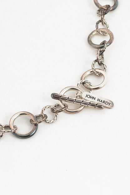 John Hardy Sterling Silver Dangling-Coin Chain Necklace