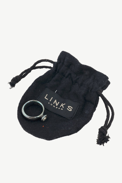 Links of London Sterling Silver Oval-Stone Ring