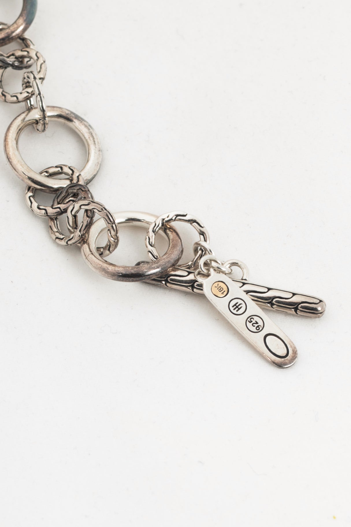 John Hardy Sterling Silver Dangling-Coin Chain Necklace