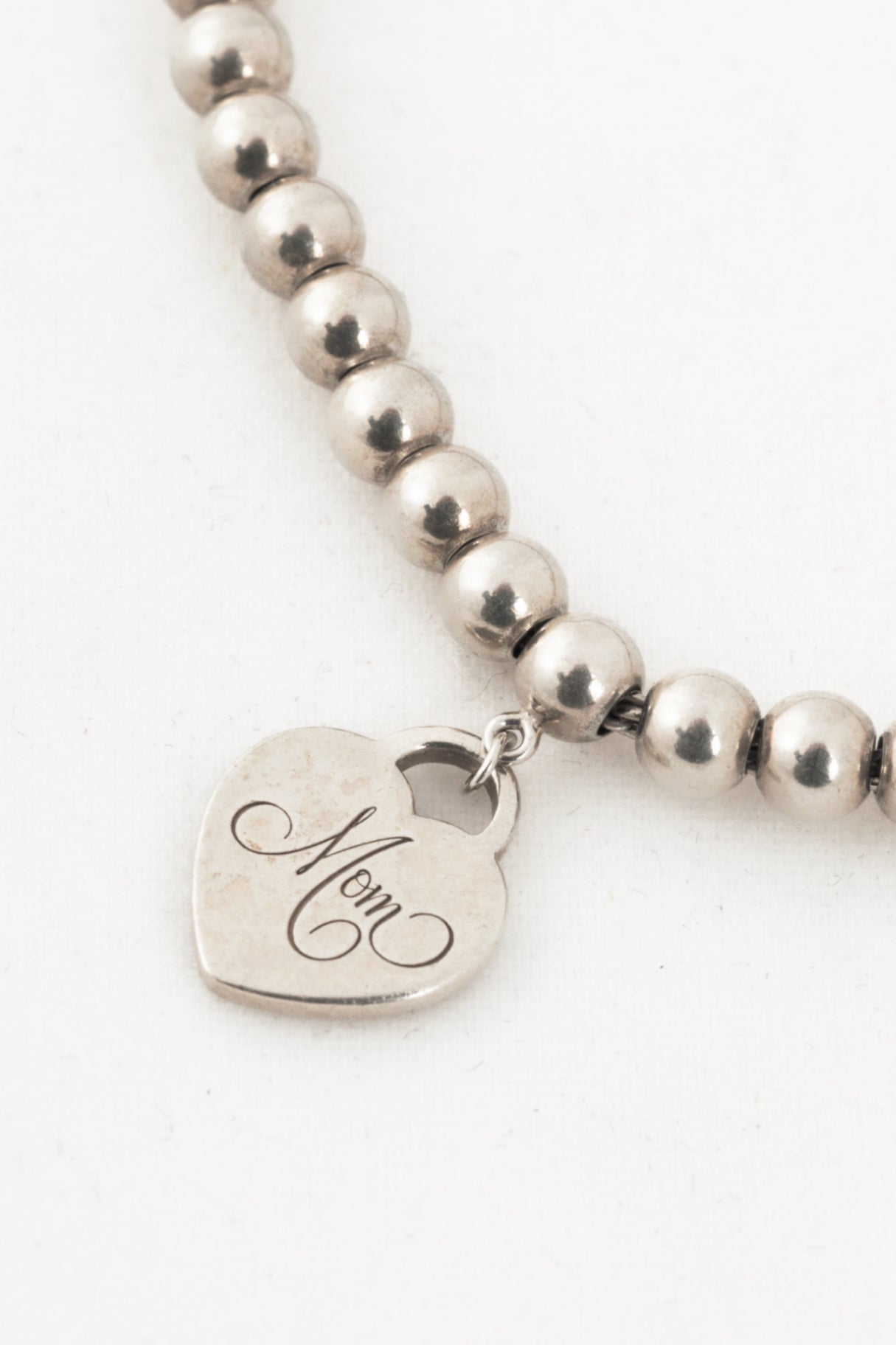 Tiffany & Co. Return to Tiffany Mom Heart Tag Bead Bracelet
