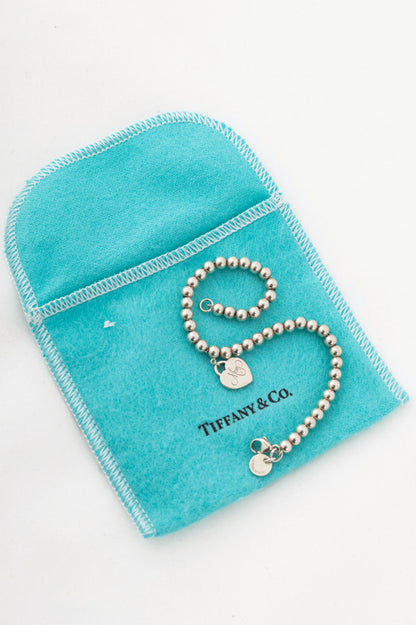 Tiffany & Co. Return to Tiffany Mom Heart Tag Bead Bracelet