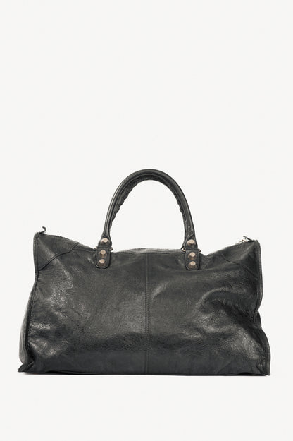 Balenciaga black giant stud moto city