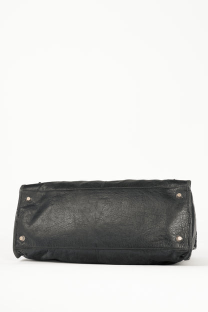 Balenciaga black giant stud moto city