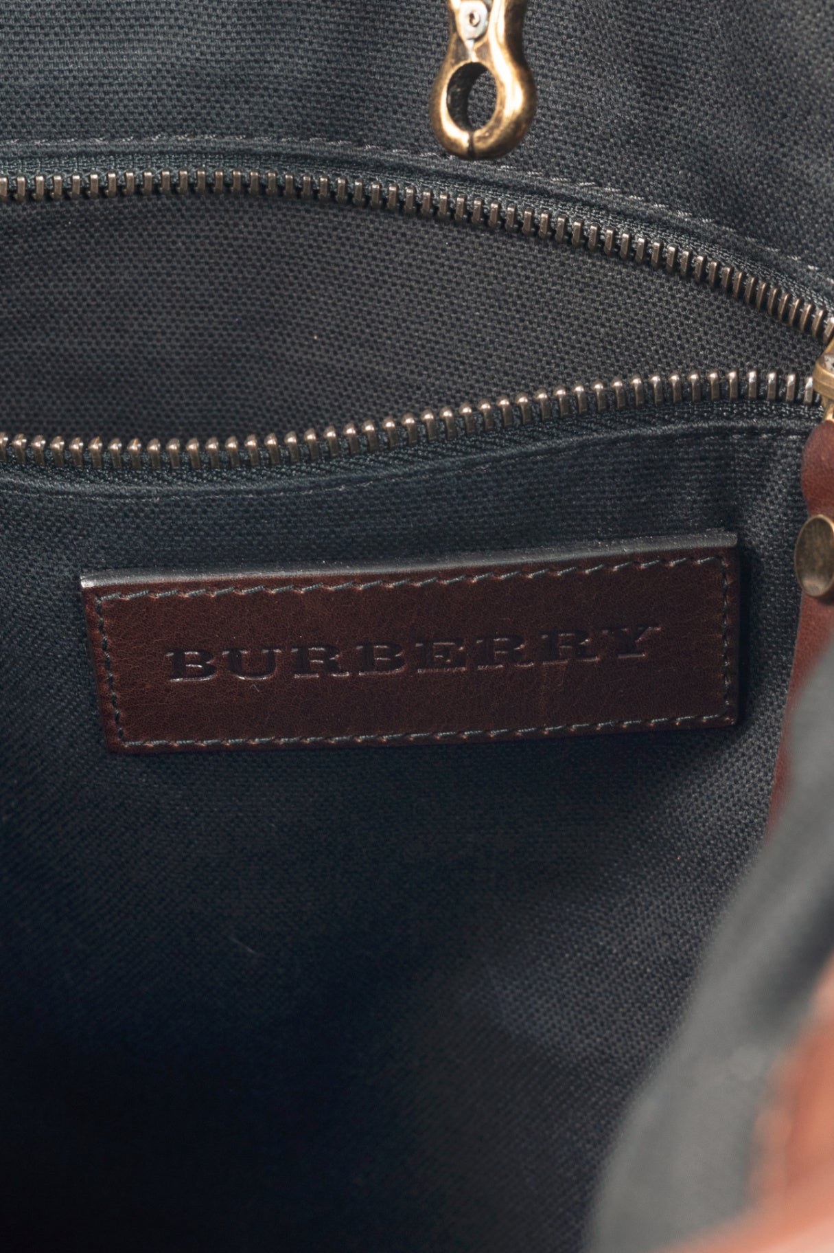 Burberry Maynard "Ebony" Vintage Washed Check Tote