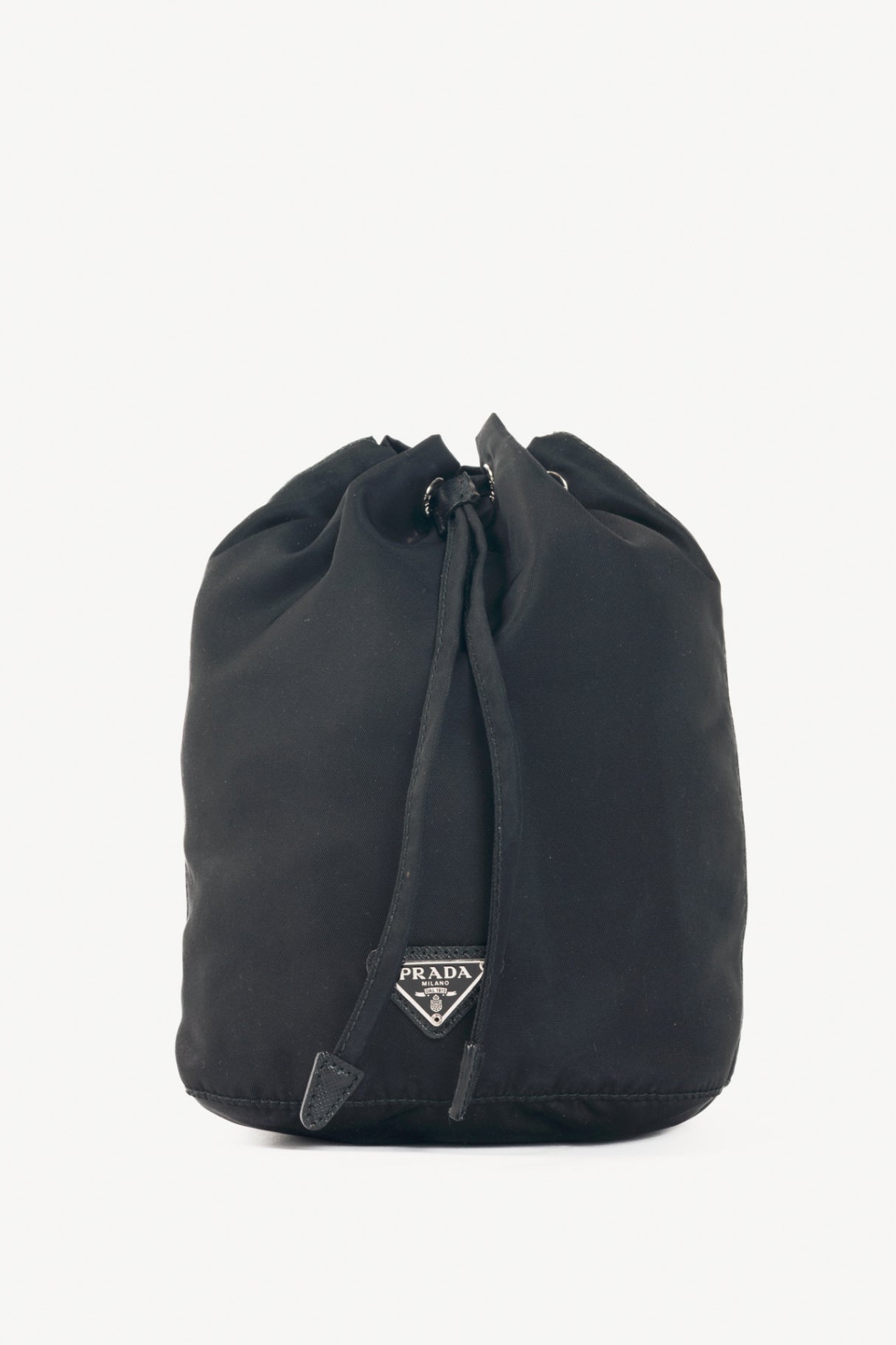 Prada Nero Tessuto Nylon Drawstring Pouch