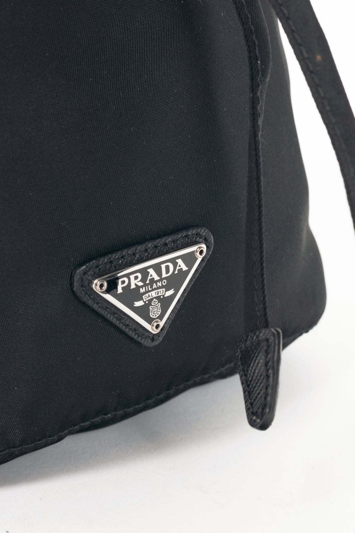 Prada Nero Tessuto Nylon Drawstring Pouch