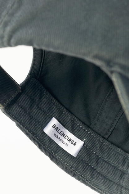 Balenciaga "Green" Logo Twill Classic Baseball Cap