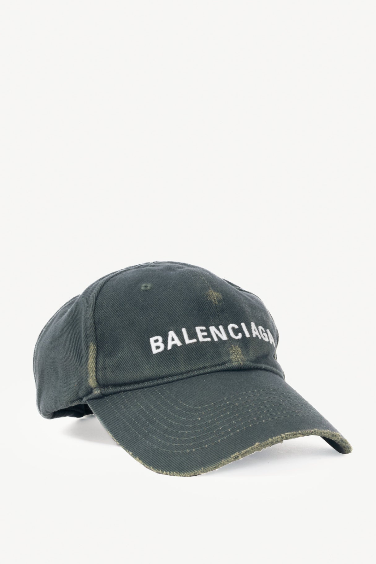 Balenciaga "Green" Logo Twill Classic Baseball Cap