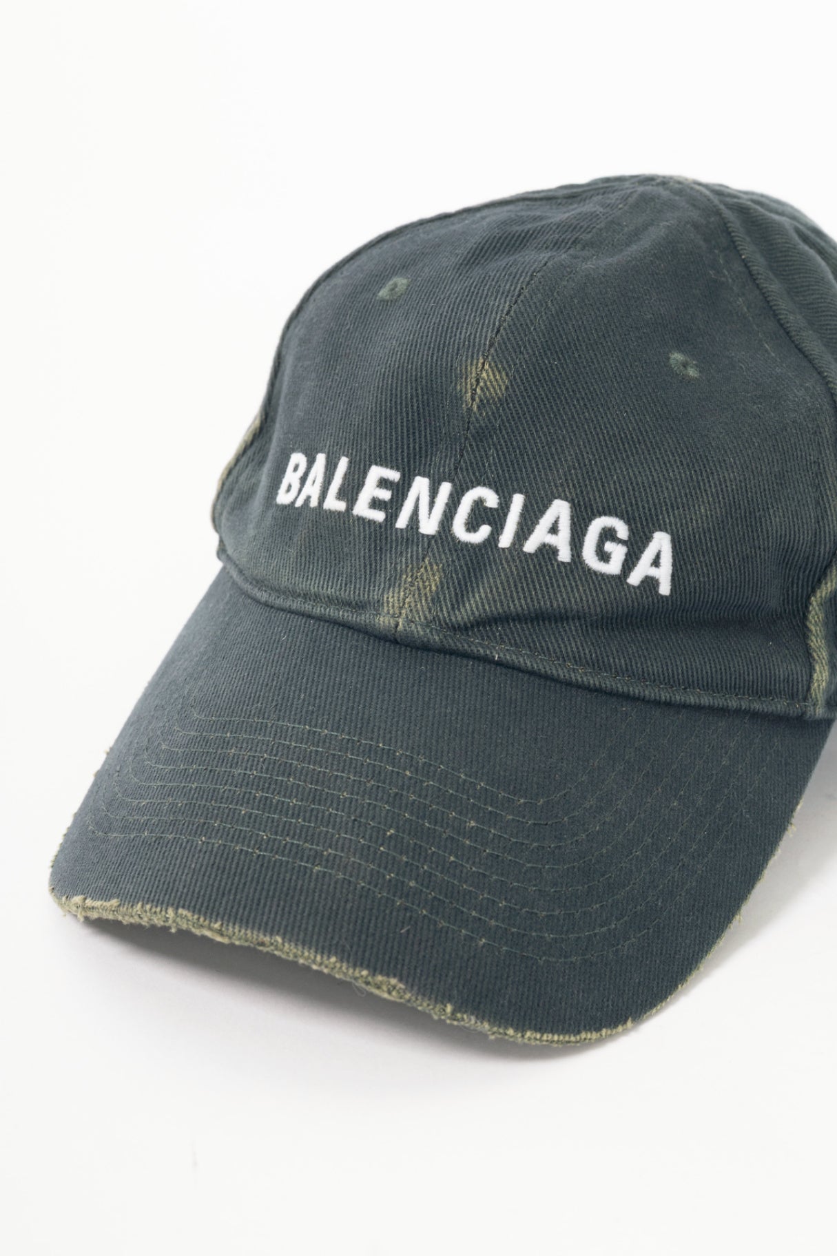 Balenciaga "Green" Logo Twill Classic Baseball Cap
