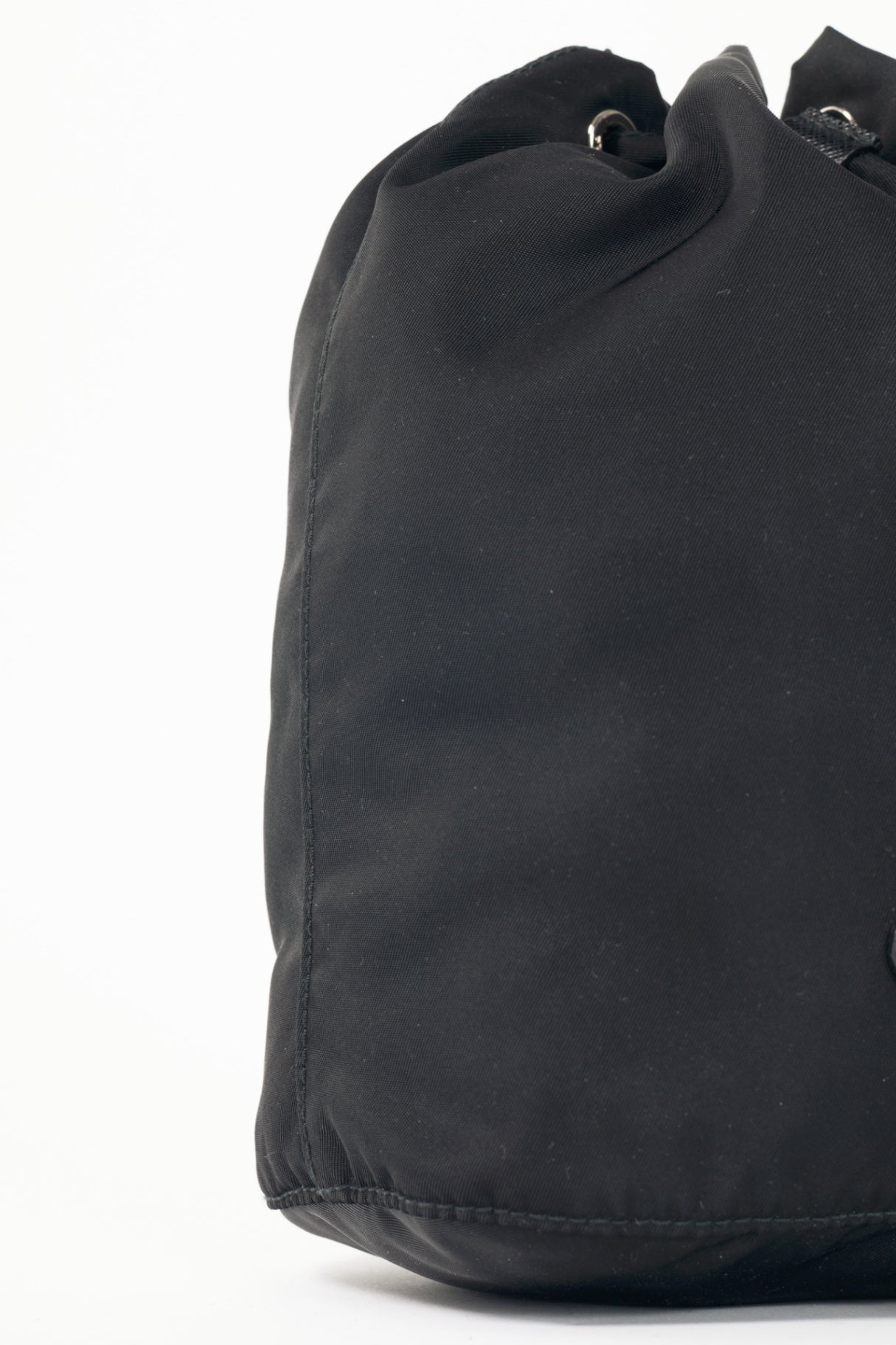 Prada Nero Tessuto Nylon Drawstring Pouch