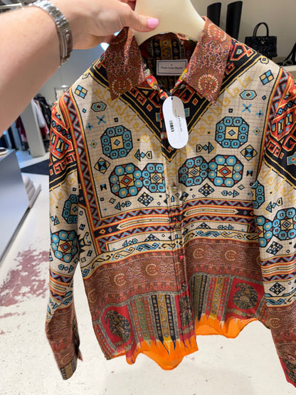 Pierre-Louis Mascia Multicolour Silk Button Up Shirt