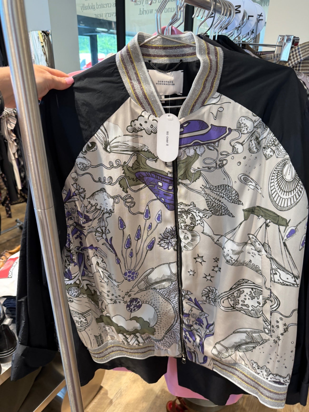 Dorothee Schumacher Celestial Print Bomber Jacket