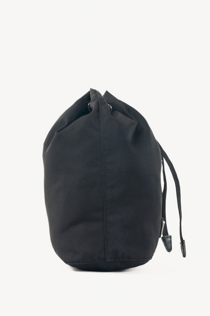 Prada Nero Tessuto Nylon Drawstring Pouch