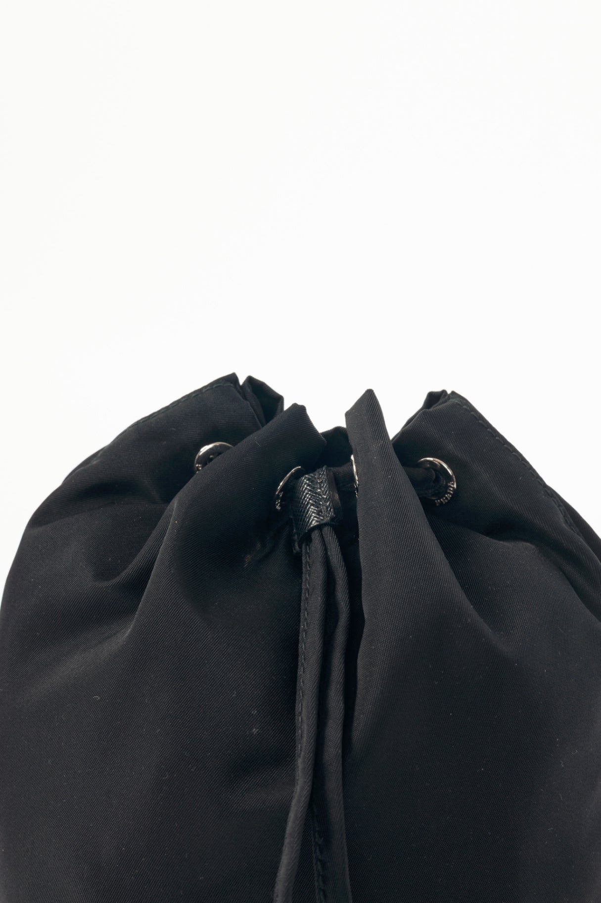 Prada Nero Tessuto Nylon Drawstring Pouch