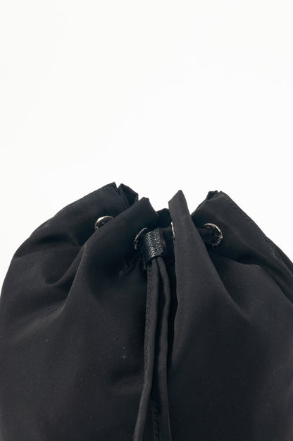 Prada Nero Tessuto Nylon Drawstring Pouch