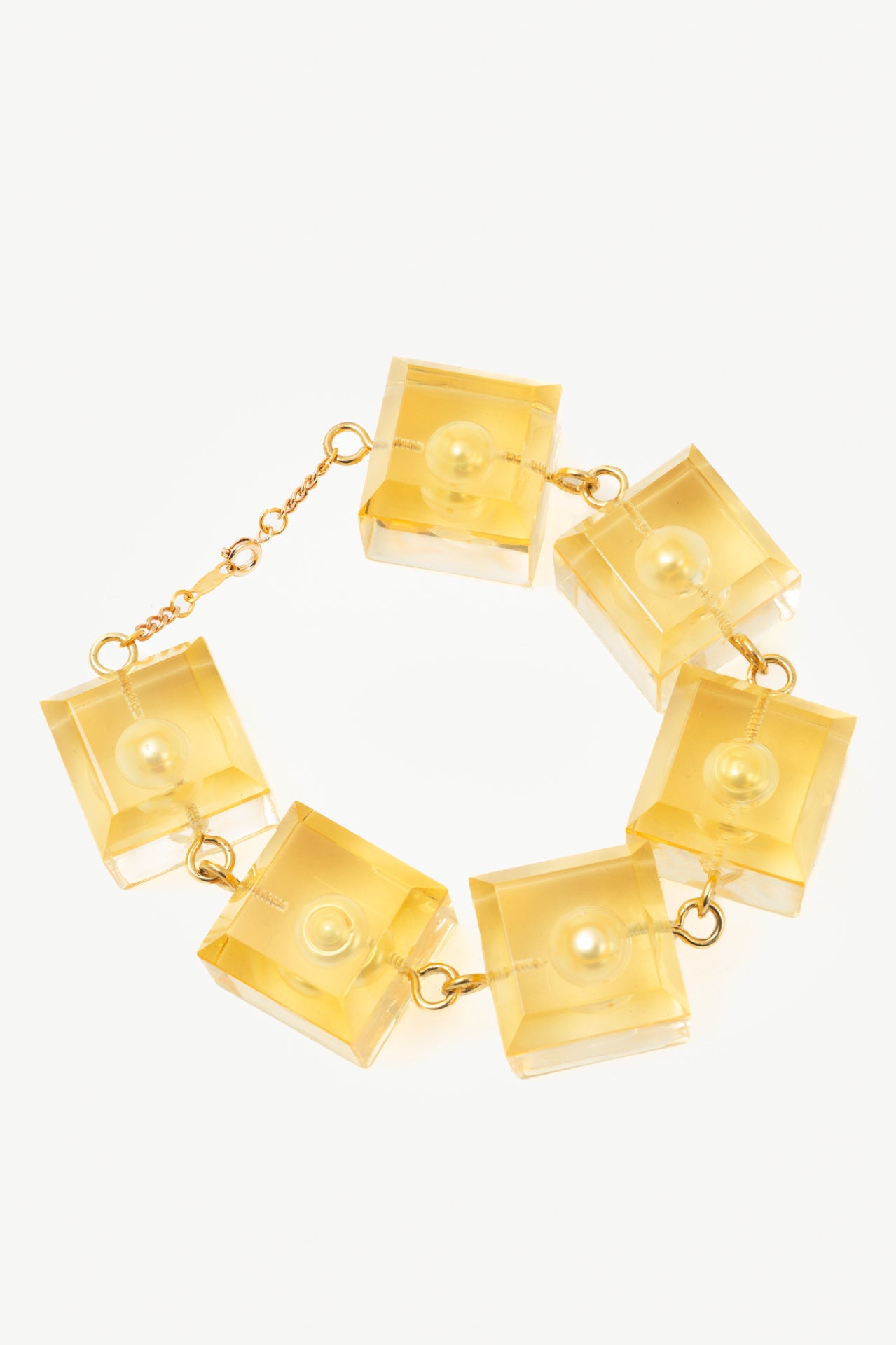 Kiko Kostadinov SSENSE Exclusive Gold Pearl Cubist Bracelet