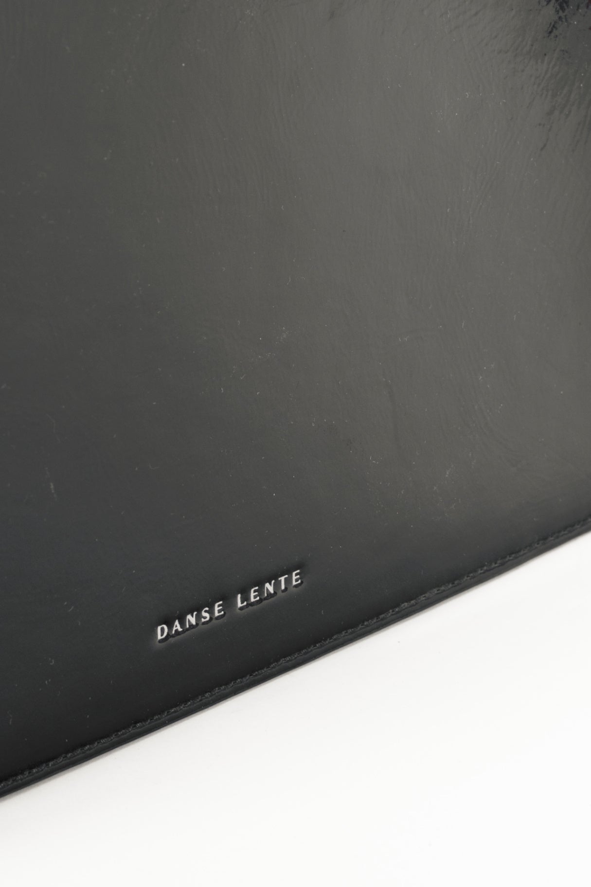 Danse Lente Zoe Black & Buttercream Geometric Leather Shoulder Bag