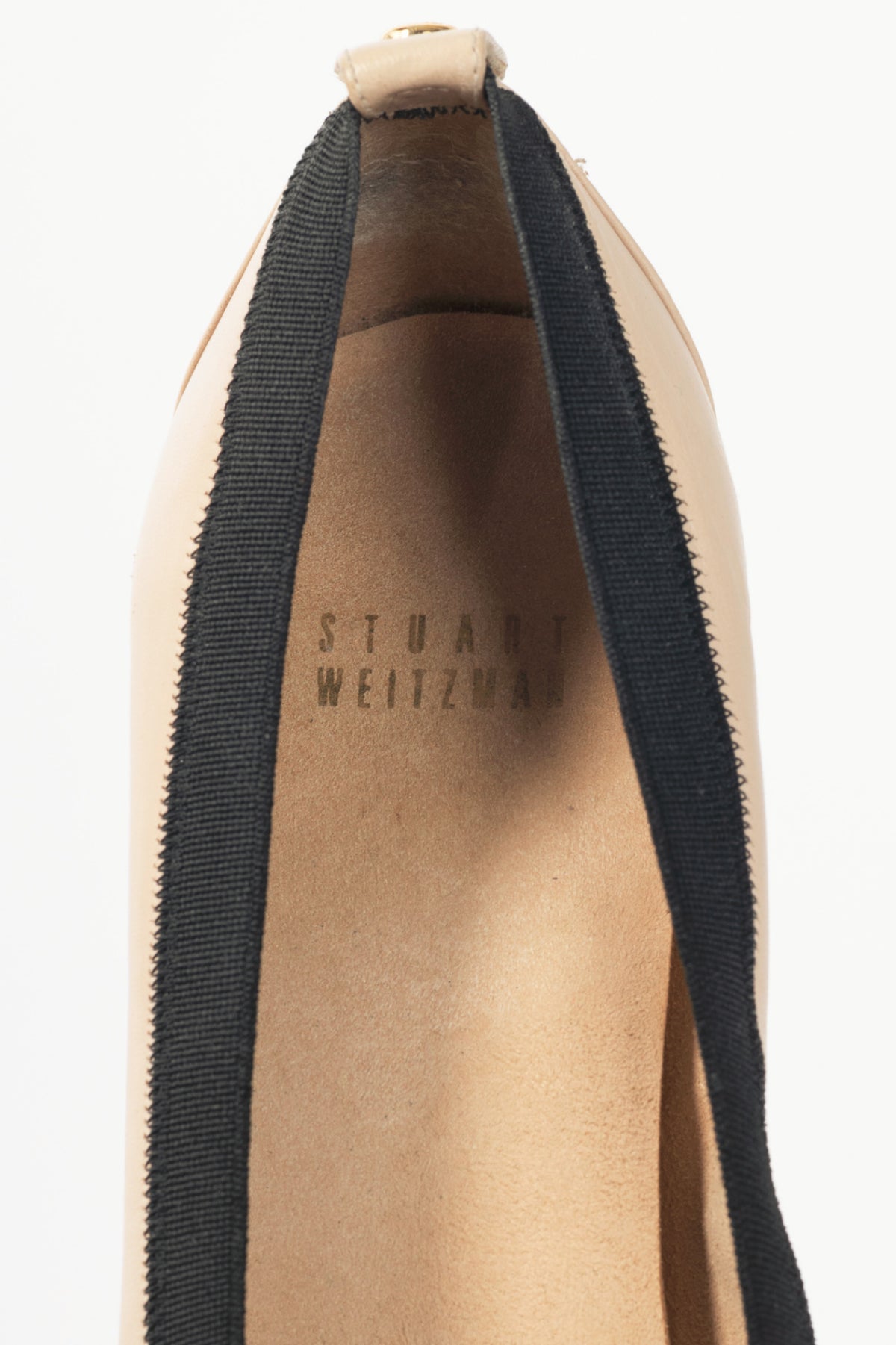 Stuart Weitzman Easily Pan Nappa Leather Elastic Pumps