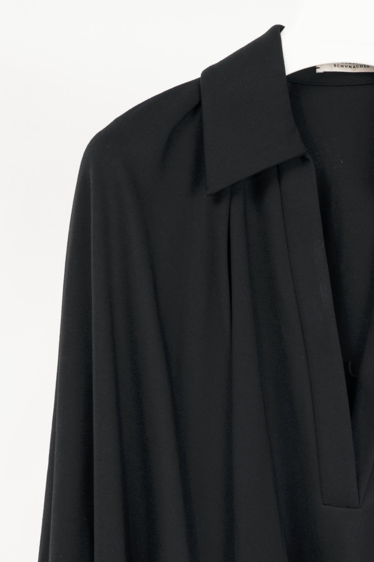 Dorothee Schumacher Emotional Essence Pure Black Balloon-Sleeve Blouse