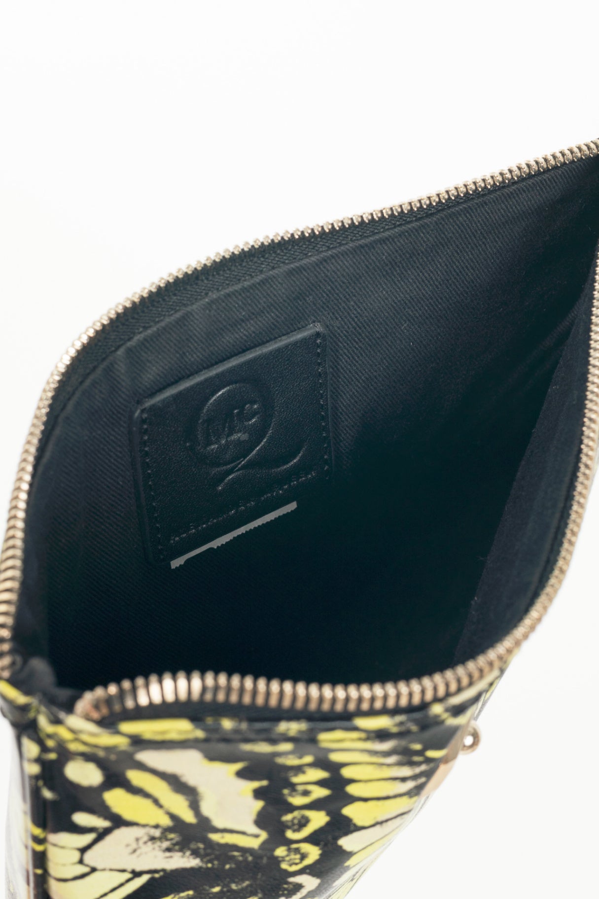 McQ by Alexander McQueen Green Butterfly Leather Flat Clutch