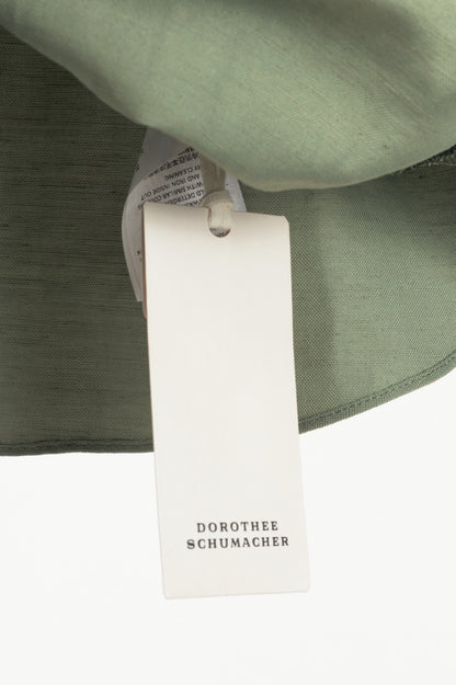Dorothee Schumacher Summer Cruise "Pale Khaki" Embellished Linen Top