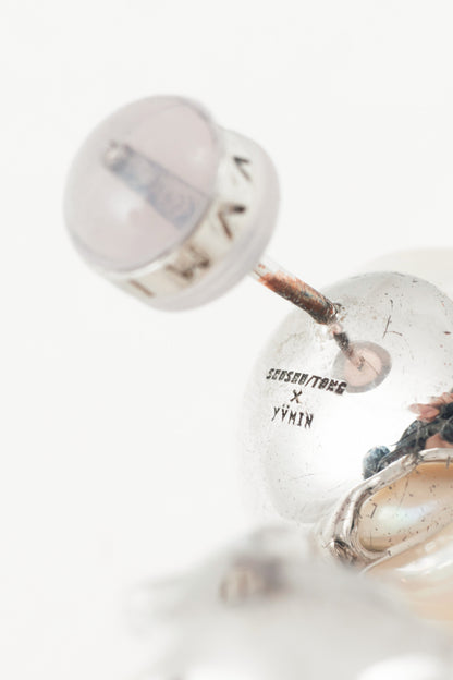 SHUSHU/TONG x Yumin White Pearl Irregular Drop Earrings