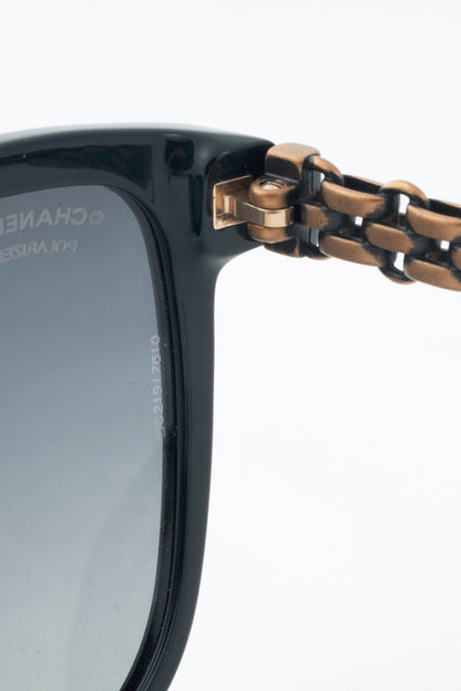 Chanel 5326 Black Chain-Temple Butterfly Sunglasses