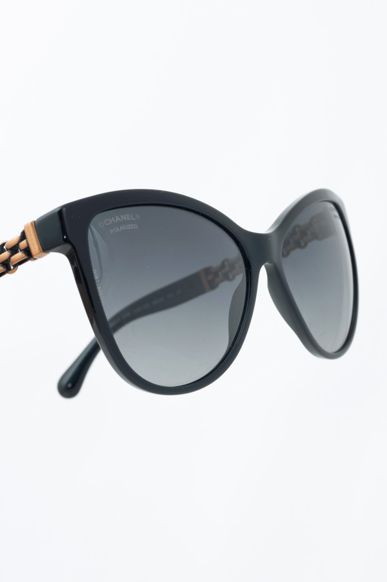 Chanel 5326 Black Chain-Temple Butterfly Sunglasses