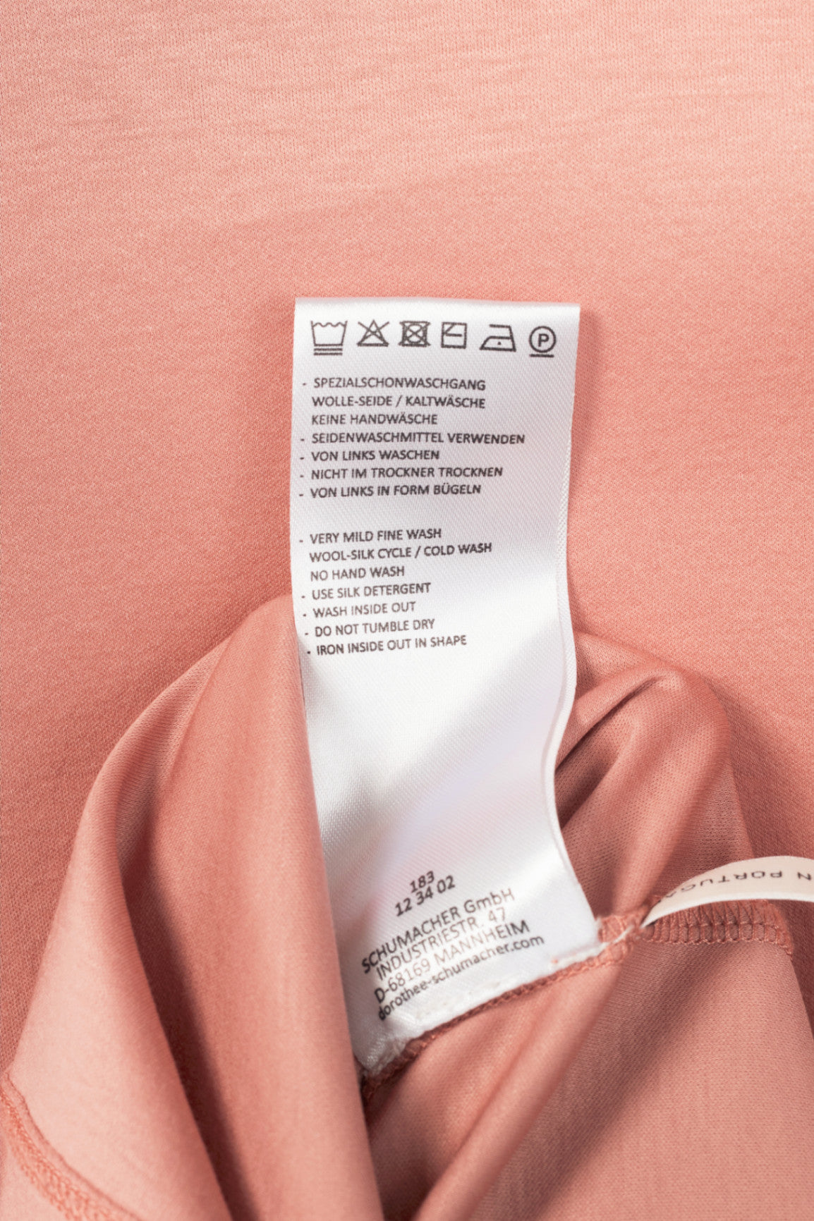Dorothee Schumacher AW18 Pink Cotton & Silk Scarf-Neck Blouse