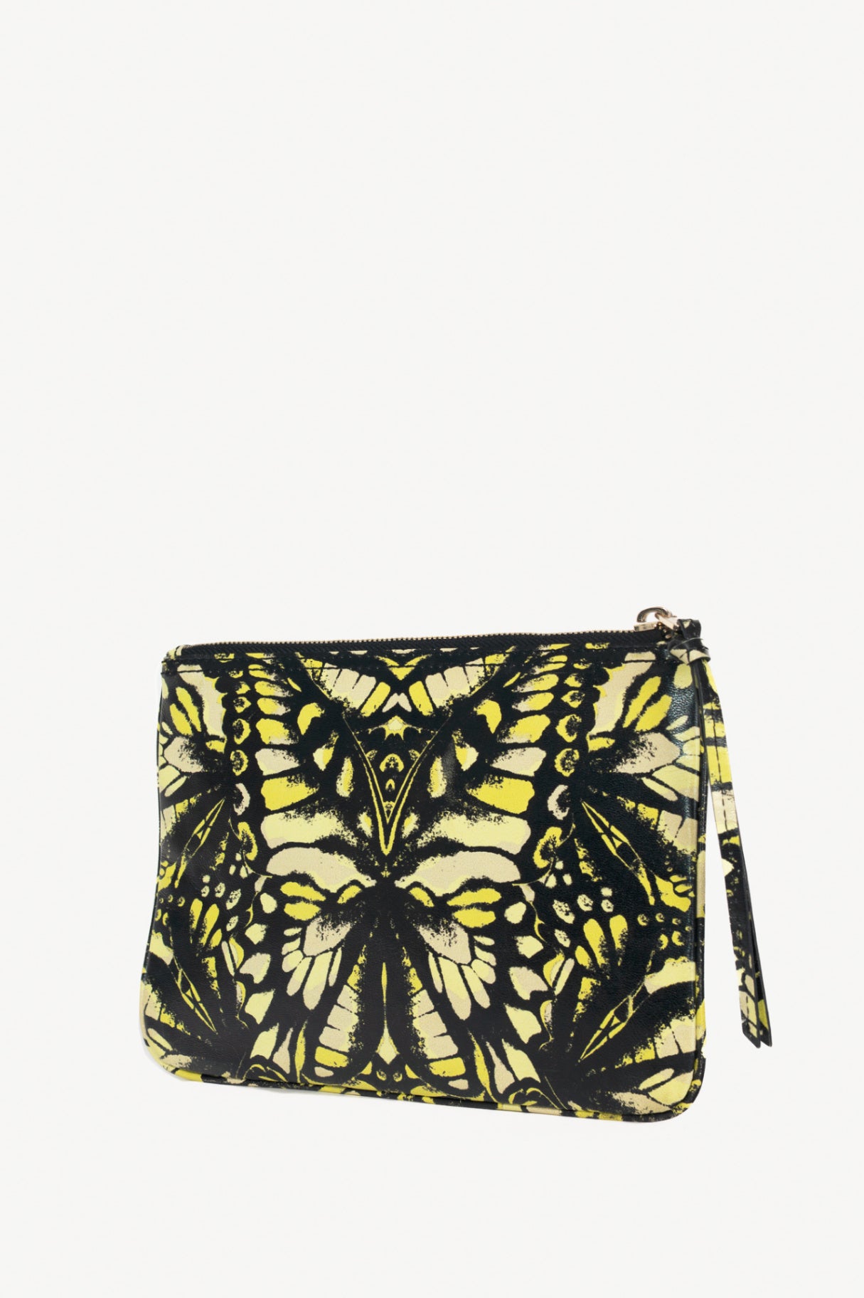 McQ by Alexander McQueen Green Butterfly Leather Flat Clutch