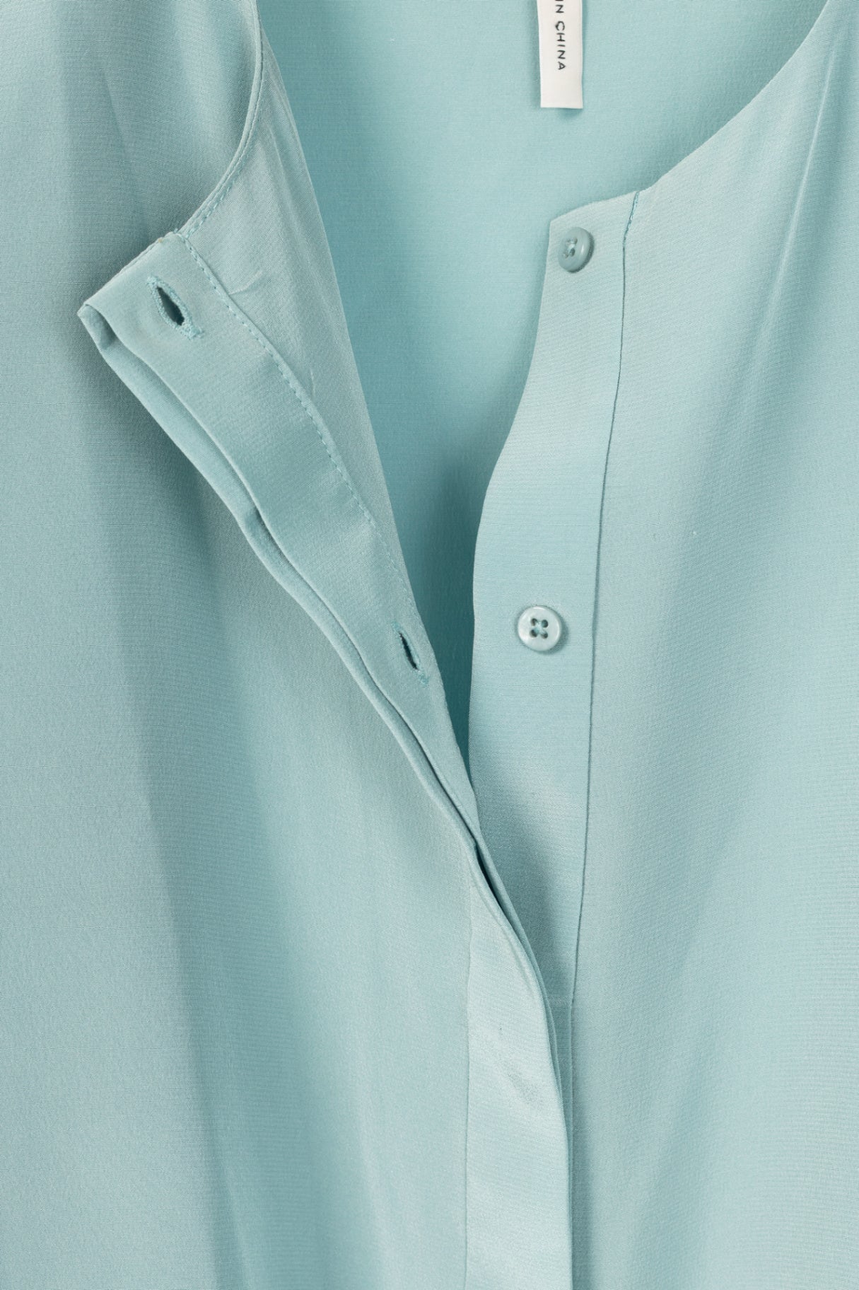 Dorothee Schumacher Blue Silk Crepe de Chine Layered Blouse