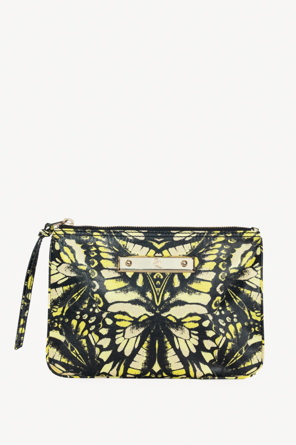 McQ by Alexander McQueen Green Butterfly Leather Flat Clutch