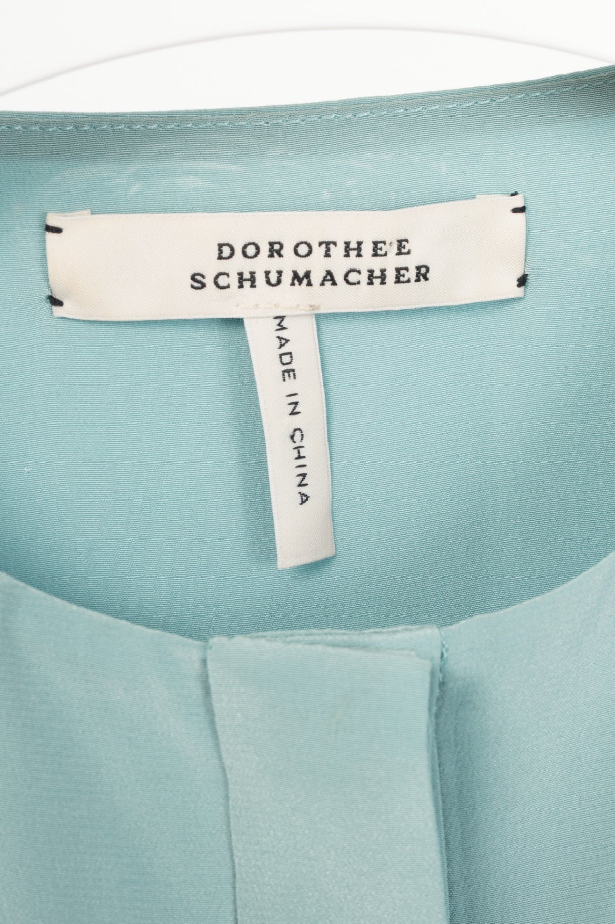 Dorothee Schumacher Blue Silk Crepe de Chine Layered Blouse