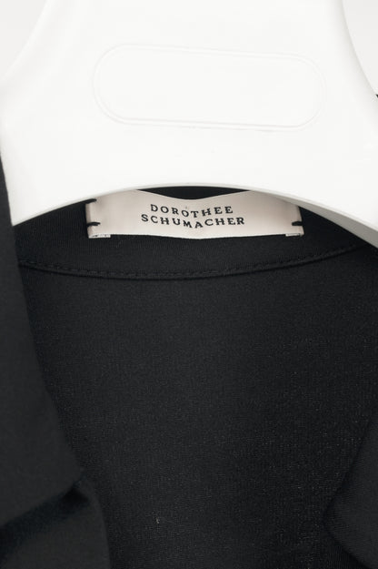 Dorothee Schumacher Emotional Essence Pure Black Balloon-Sleeve Blouse