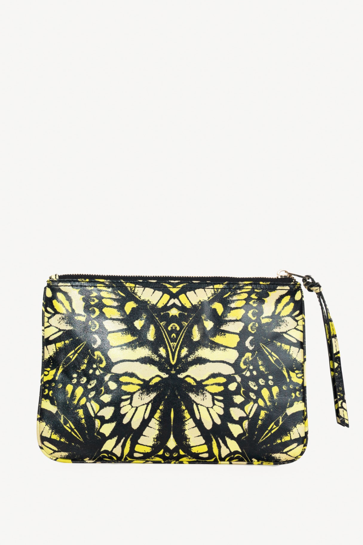 McQ by Alexander McQueen Green Butterfly Leather Flat Clutch