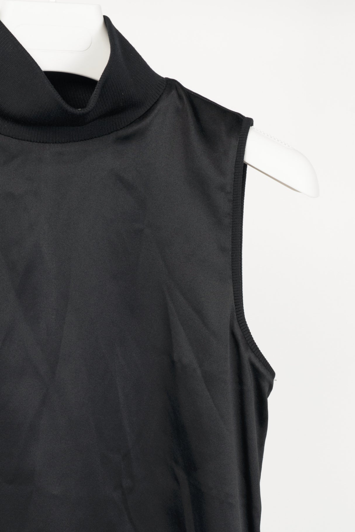 Dorothee Schumacher Shimmering Shine Black Turtleneck Tank Top