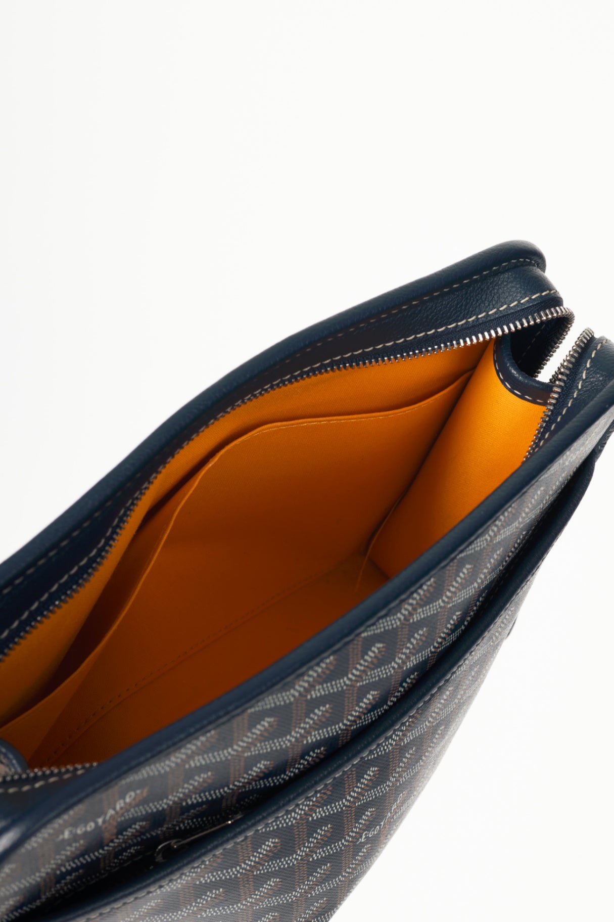 Goyard Jouvence MM Navy Goyardine Canvas Toiletry Bag
