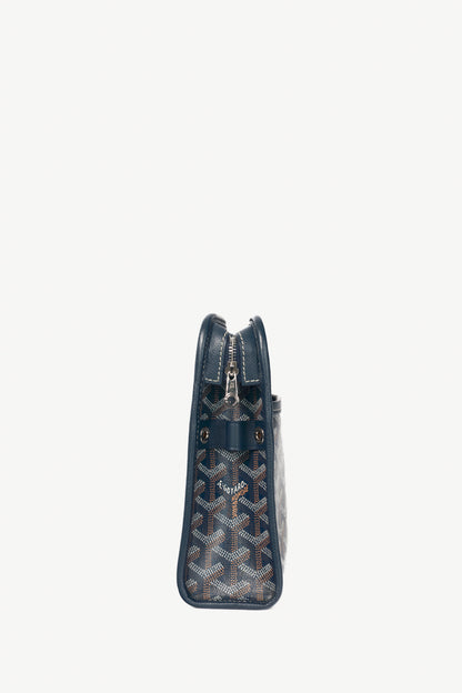 Goyard Jouvence MM Navy Goyardine Canvas Toiletry Bag