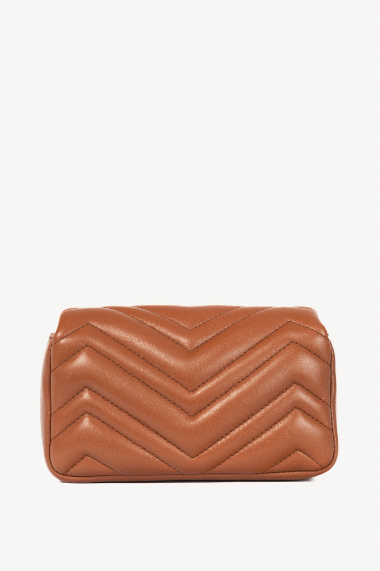 Gucci GG Marmont Brown Matelassé Chevron Mini Shoulder Bag