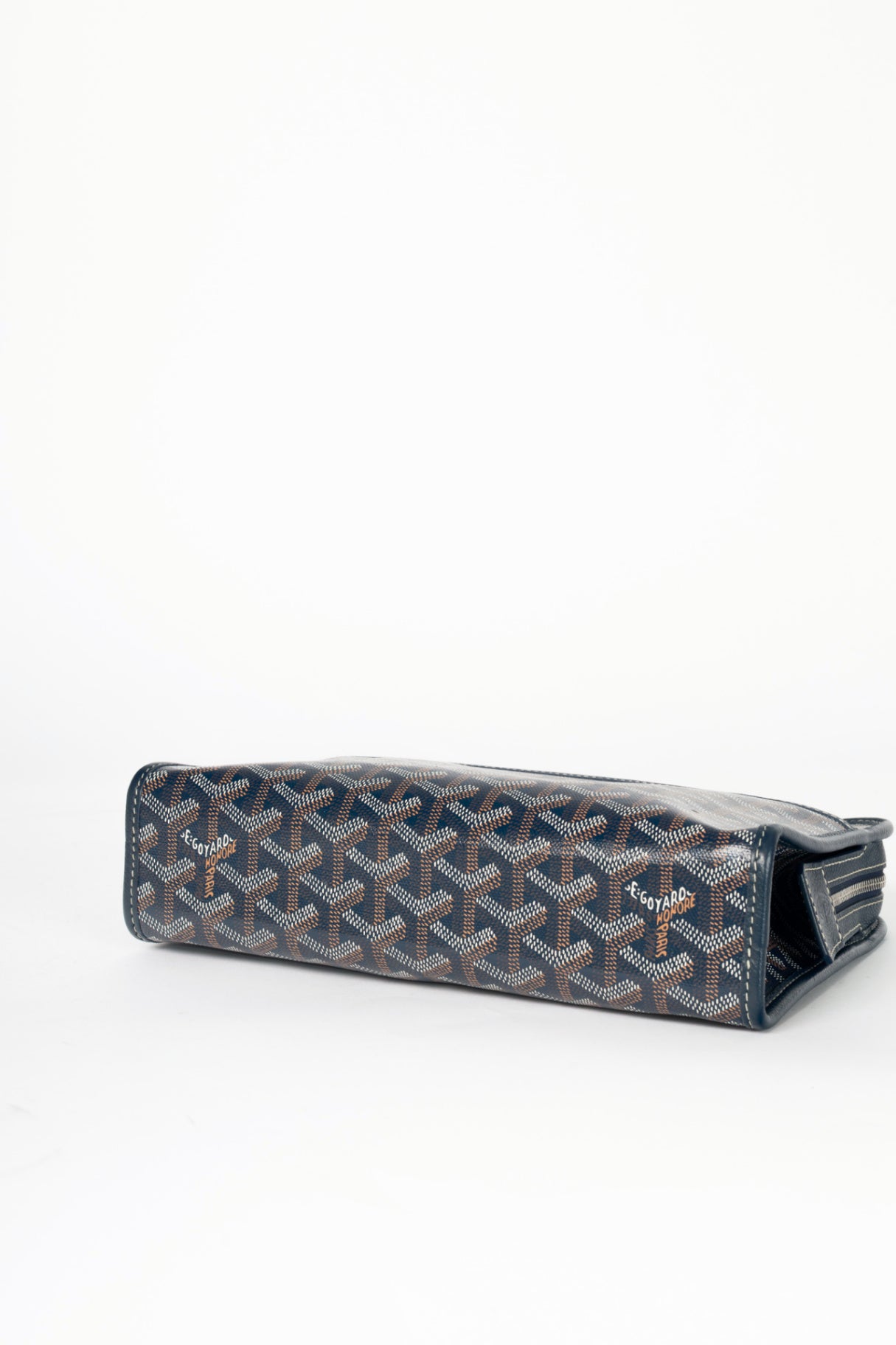 Goyard Jouvence MM Navy Goyardine Canvas Toiletry Bag